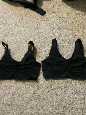 Rhonda Shear Black Wireless Comfort Bras - Twin Pack